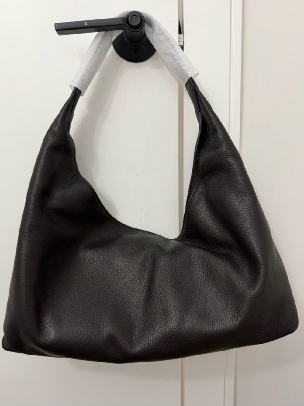 Madewell Pebbled Leather Hobo Bag - Black